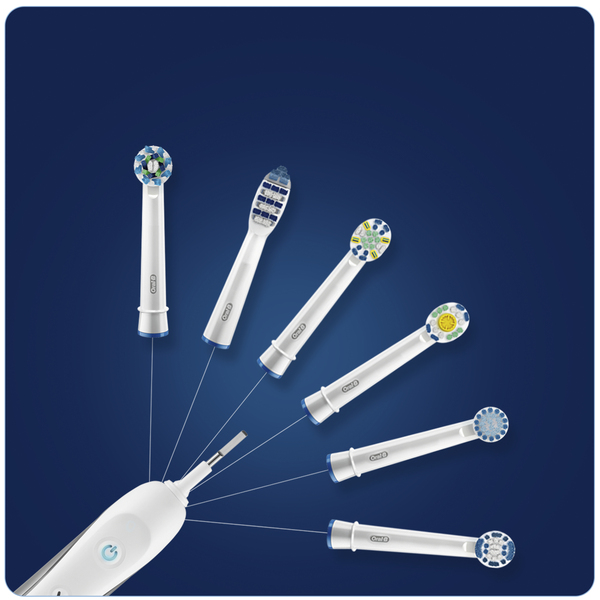 BRAUN VAIHTOHARJA ORAL-B 3D White 4 (EB 18-4)  ORAL-B ProBright, paketissa 4 vaihtoharjaa, Harjaksissa kiillotuskuppi