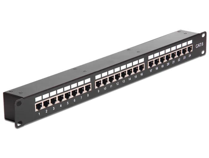 Delock 19? Coupler Patch Panel 24 Port Cat.6