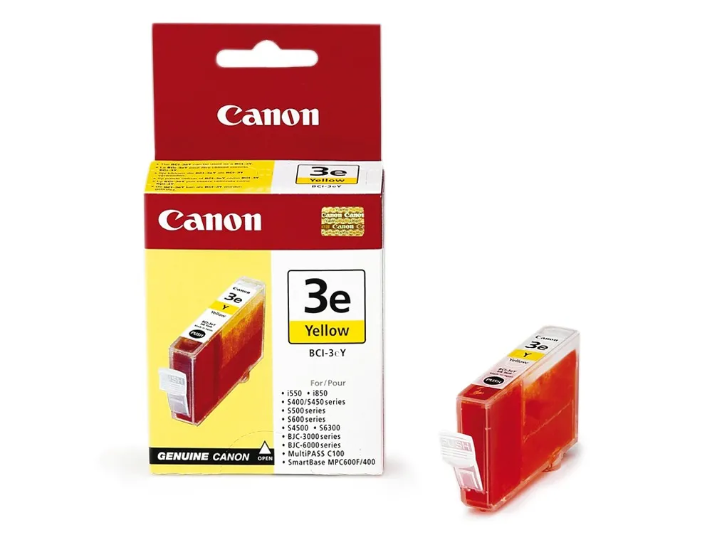 Canon BCI-3E -mustekasetti, 13 ml, keltainen