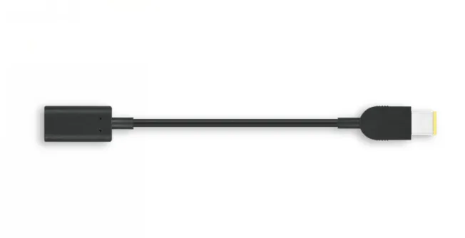Lenovo USB-C – Slim-tip - adapter, Svart