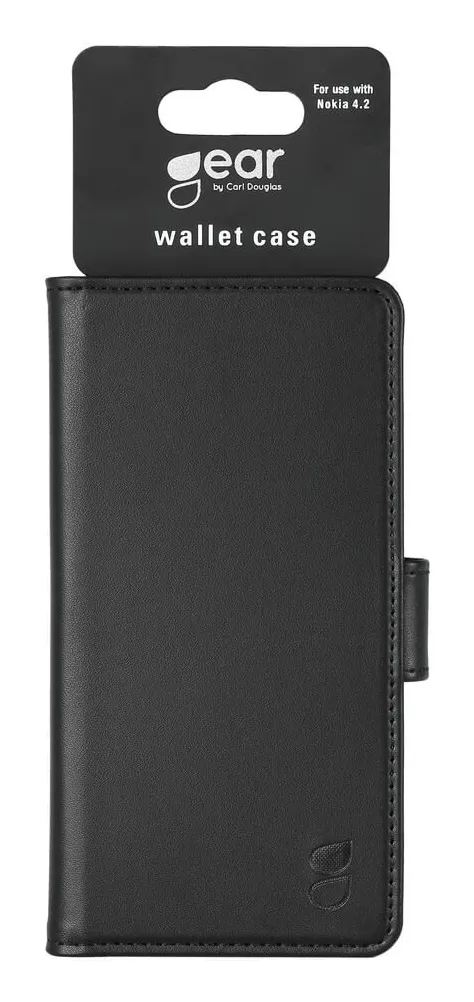 GEAR Wallet, Nokia 4.2 - Wallet Case, Black