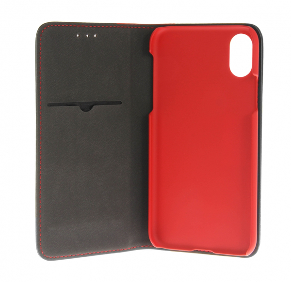 Insmat Flip Case, iPhone XS/X - Wallet Case, Black