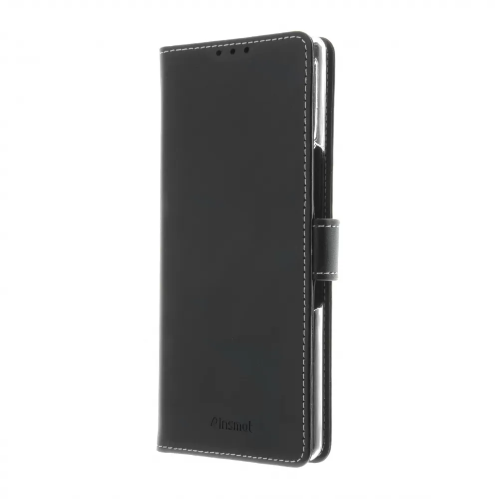 Insmat Flip Case, Xperia 10 II -lompakkokotelo, Musta
