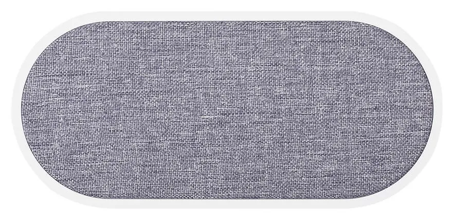 GEAR Langaton Dual QI Laturi USB-C Ansl. 2x10W Valkoinen Harmaa Kangas