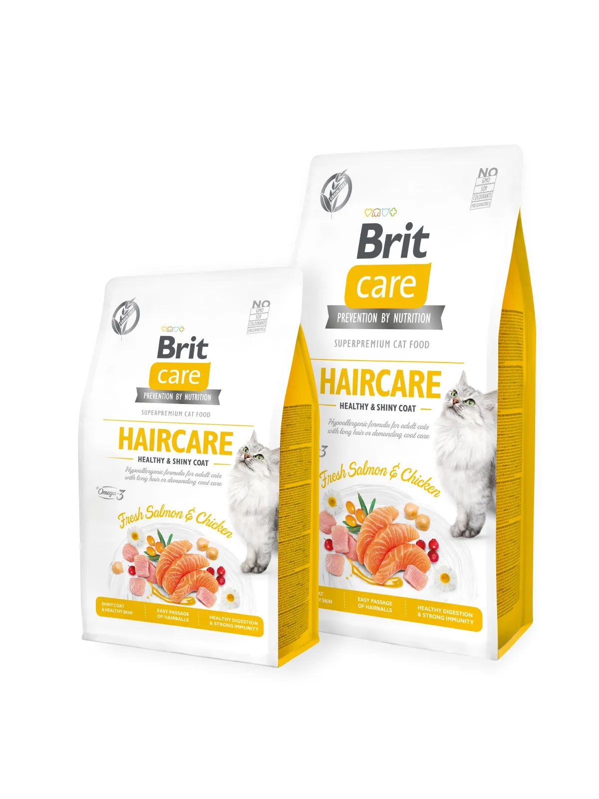 Brit Care Cat Grain-Free Haircare, Dry food for cats, Adult, 2kg