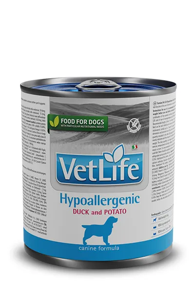 Farmina Vet Life Canine Hypoallergenic Duck and Potato, Koiran m&auml;rk&auml;ruoka, Adult, 300 g