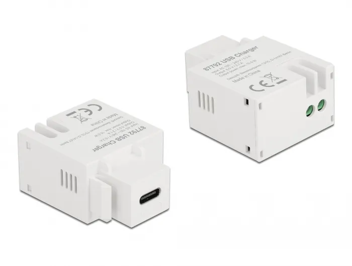 Delock Keystone Module USB Type-C Charging Port 2.1 A white