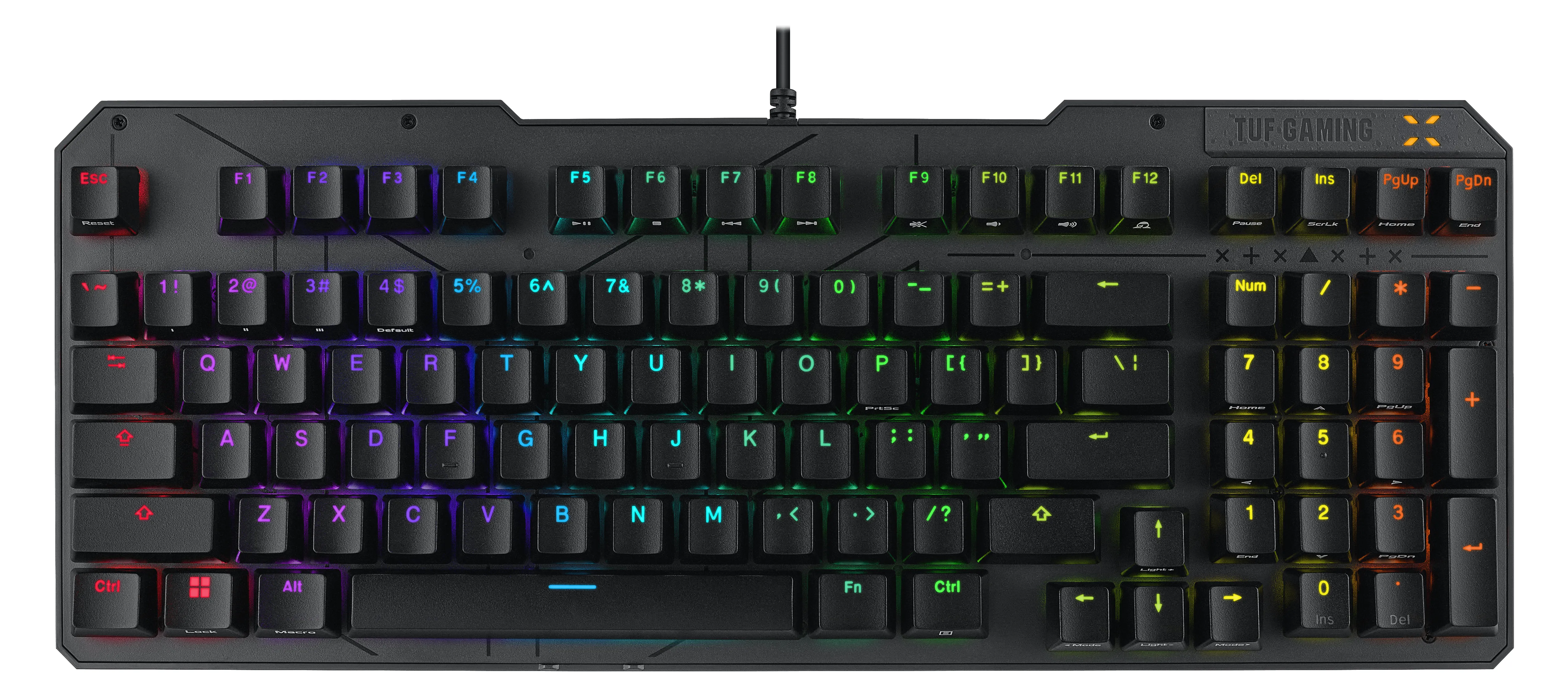 ASUS TUF Gaming K3 Gen II Mechanical Ergonomic Gaming Keyboard, Optical-mechanical, Black