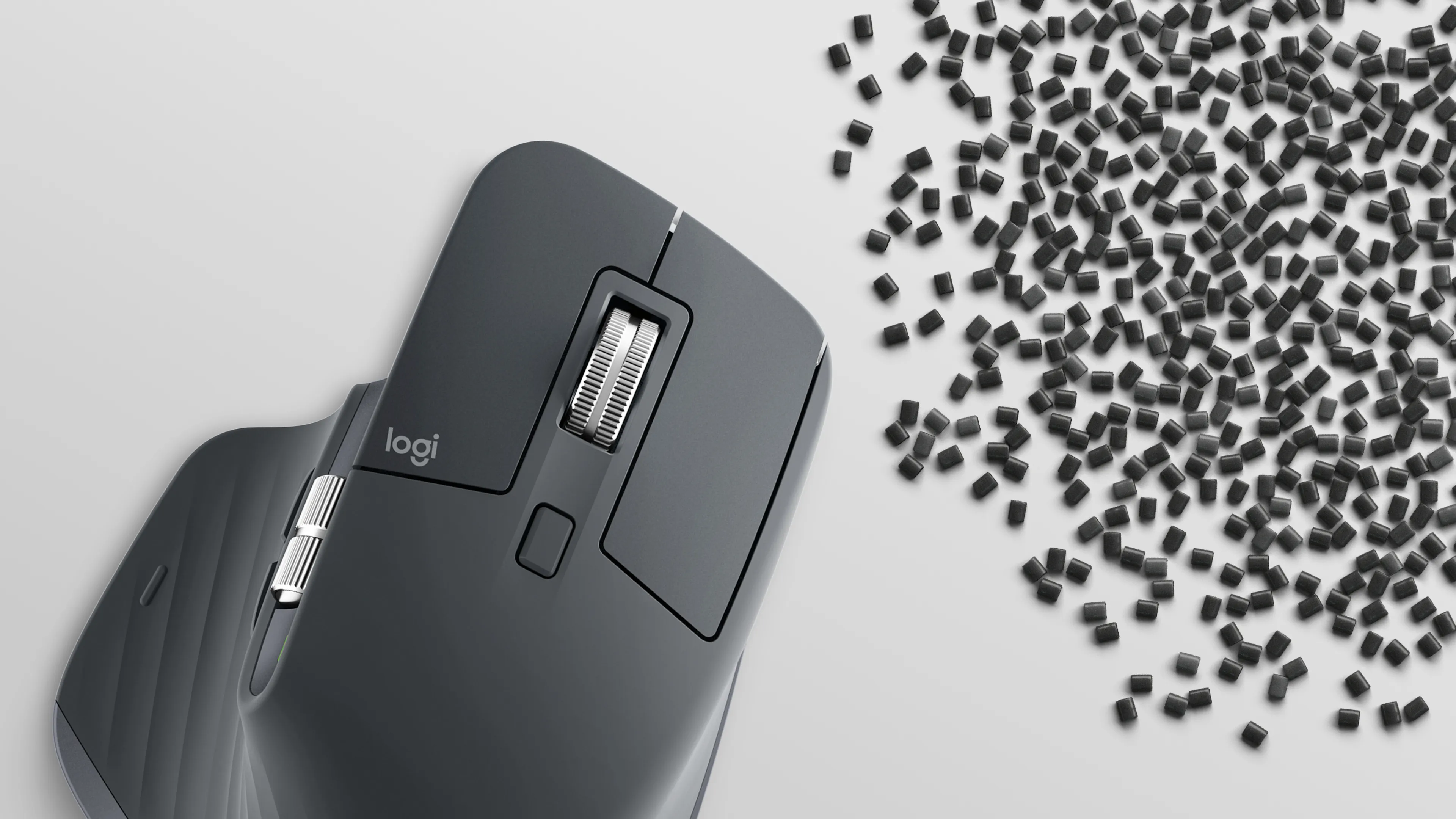 Logitech MX Master 3S tr&aring;dl&ouml;s ergonomisk mus, graphite