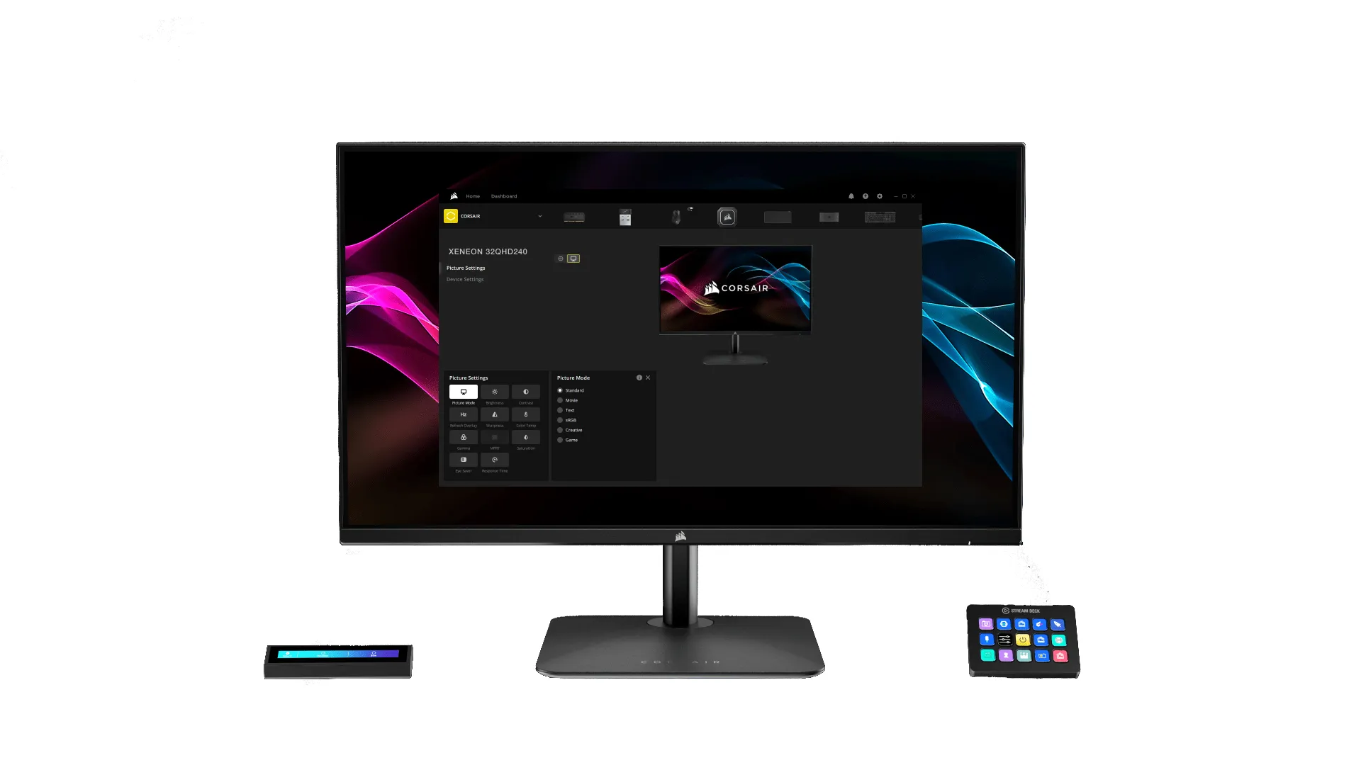 Corsair 32&quot; Xeneon 32UHD144-A 4K UHD, IPS - gamingsk&auml;rm