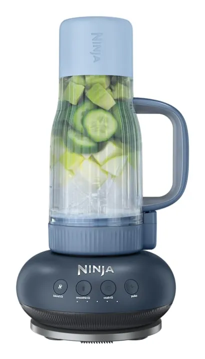 Ninja BlendBOSS DB351EUCY 1100 W 710 ml -kannettava tehosekoitin, sininen ja musta