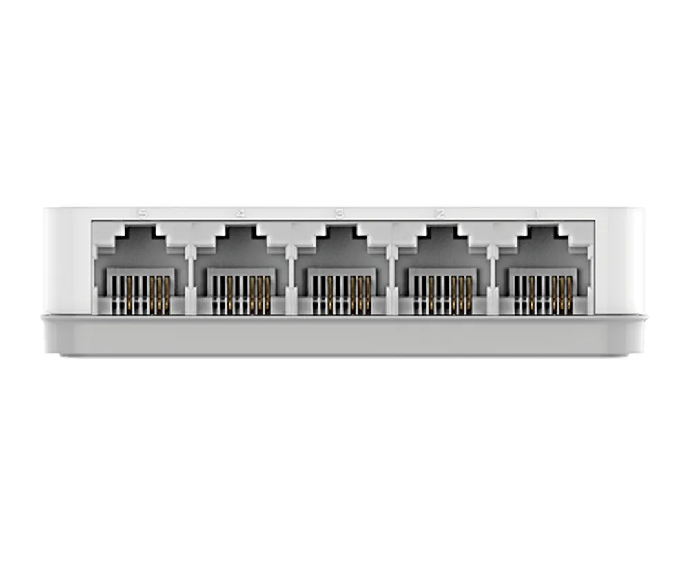 D-Link DES-1005C/E - 5-port Fast Ethernet unmanaged desktop switch, white
