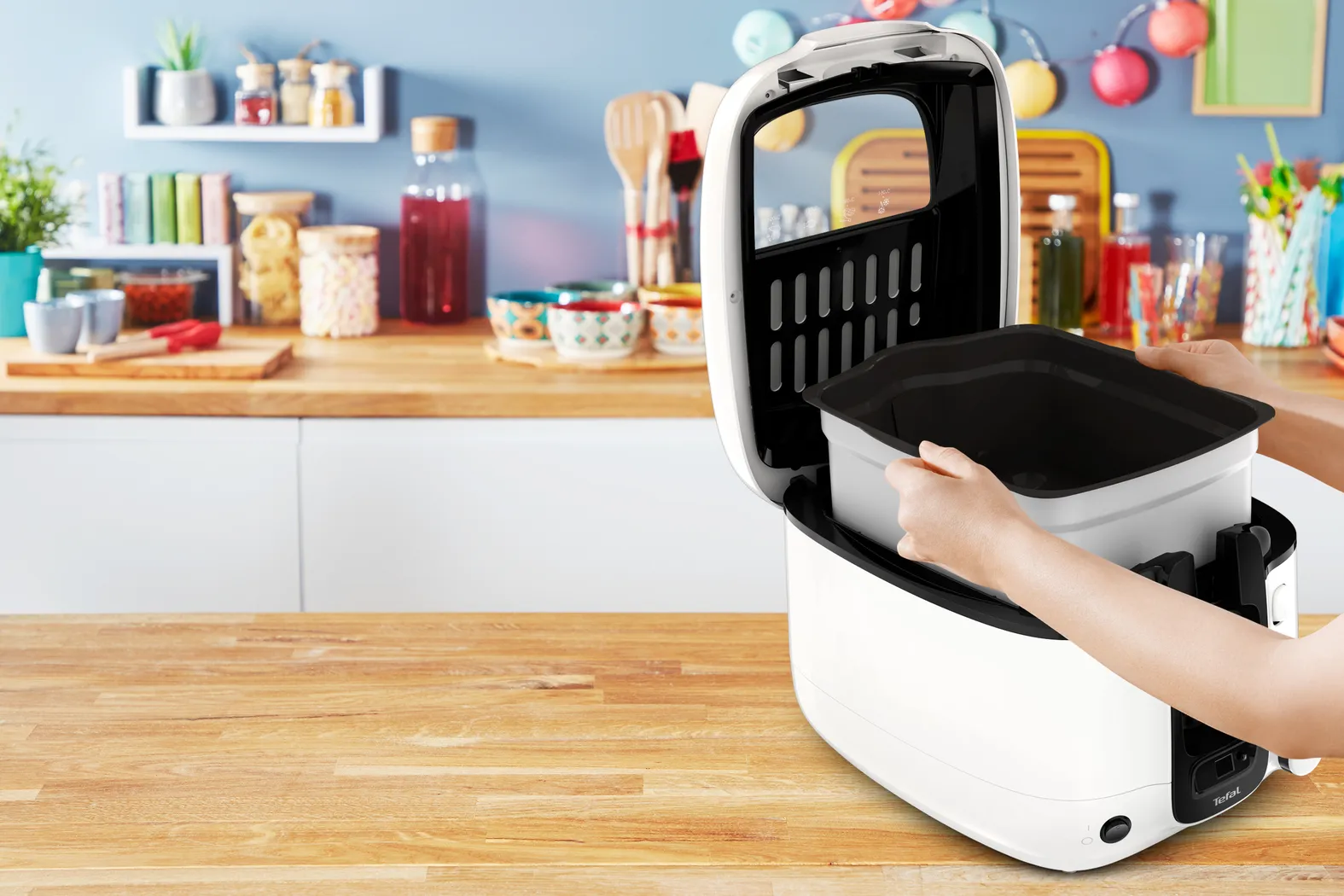 Tefal FR3140 Super Uno -friteerauskone, valkoinen