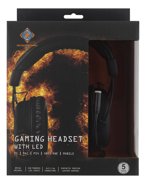 Deltaco Gaming GAM-030 - gaming headset, black