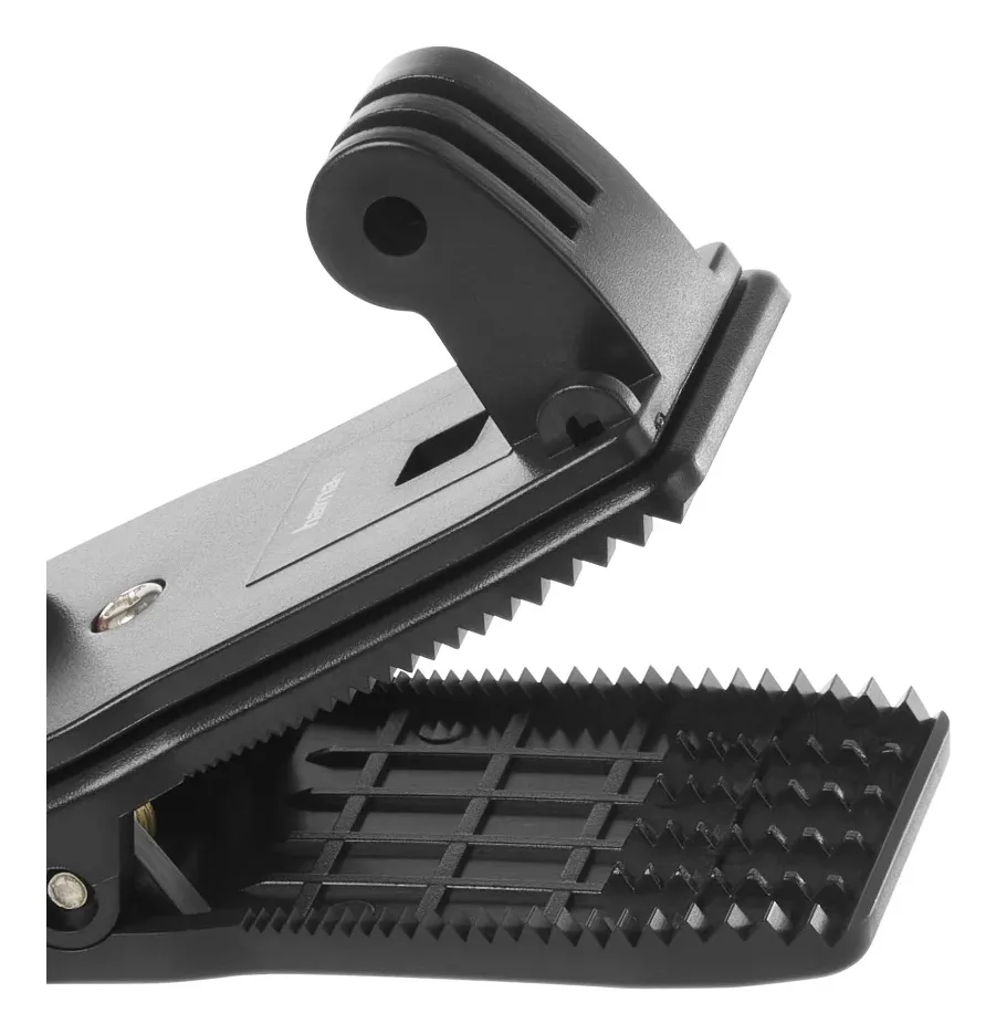 HAMA HA-00004573 360-Degree Swivel Clip Mount for GoPro-Compatible Action Cameras, Black