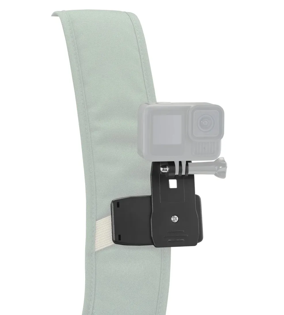HAMA HA-00004573 360-Degree Swivel Clip Mount for GoPro-Compatible Action Cameras, Black