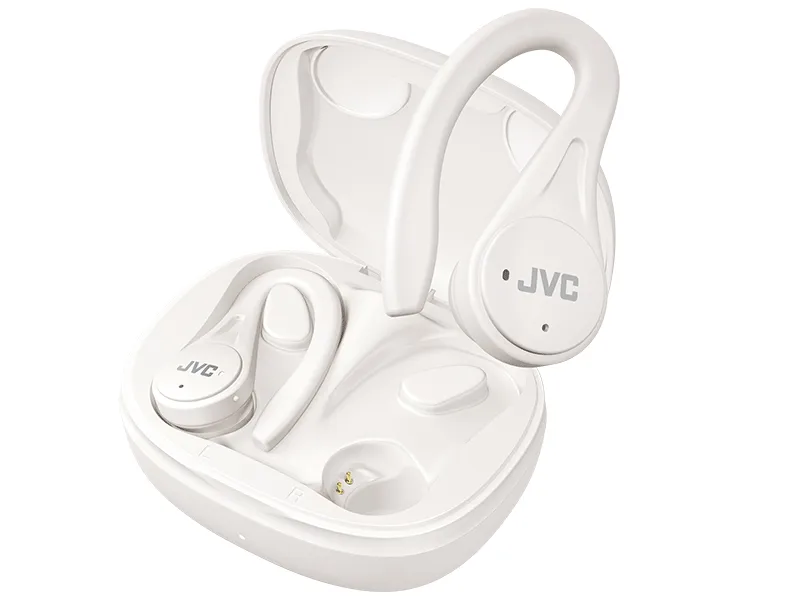 JVC True Wireless Sport - tr&aring;dl&ouml;sa in-ear h&ouml;rlurar, vit