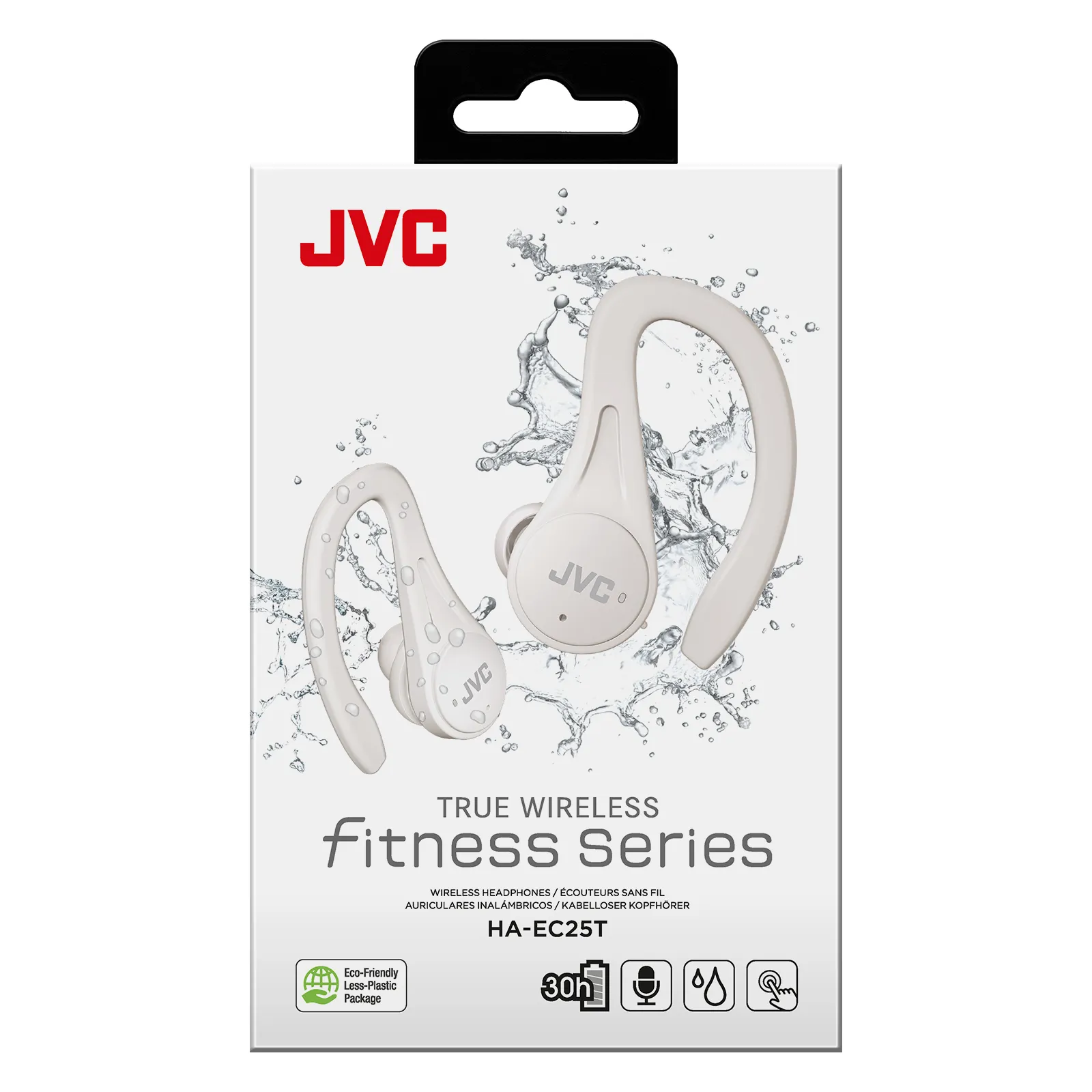 JVC True Wireless Sport - tr&aring;dl&ouml;sa in-ear h&ouml;rlurar, vit