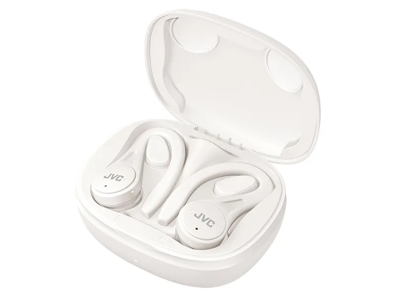 JVC True Wireless Sport - tr&aring;dl&ouml;sa in-ear h&ouml;rlurar, vit