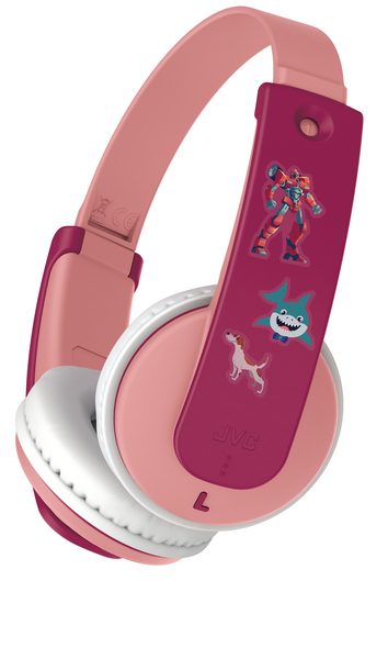JVC KD10W Kids - wireless headphones, pink