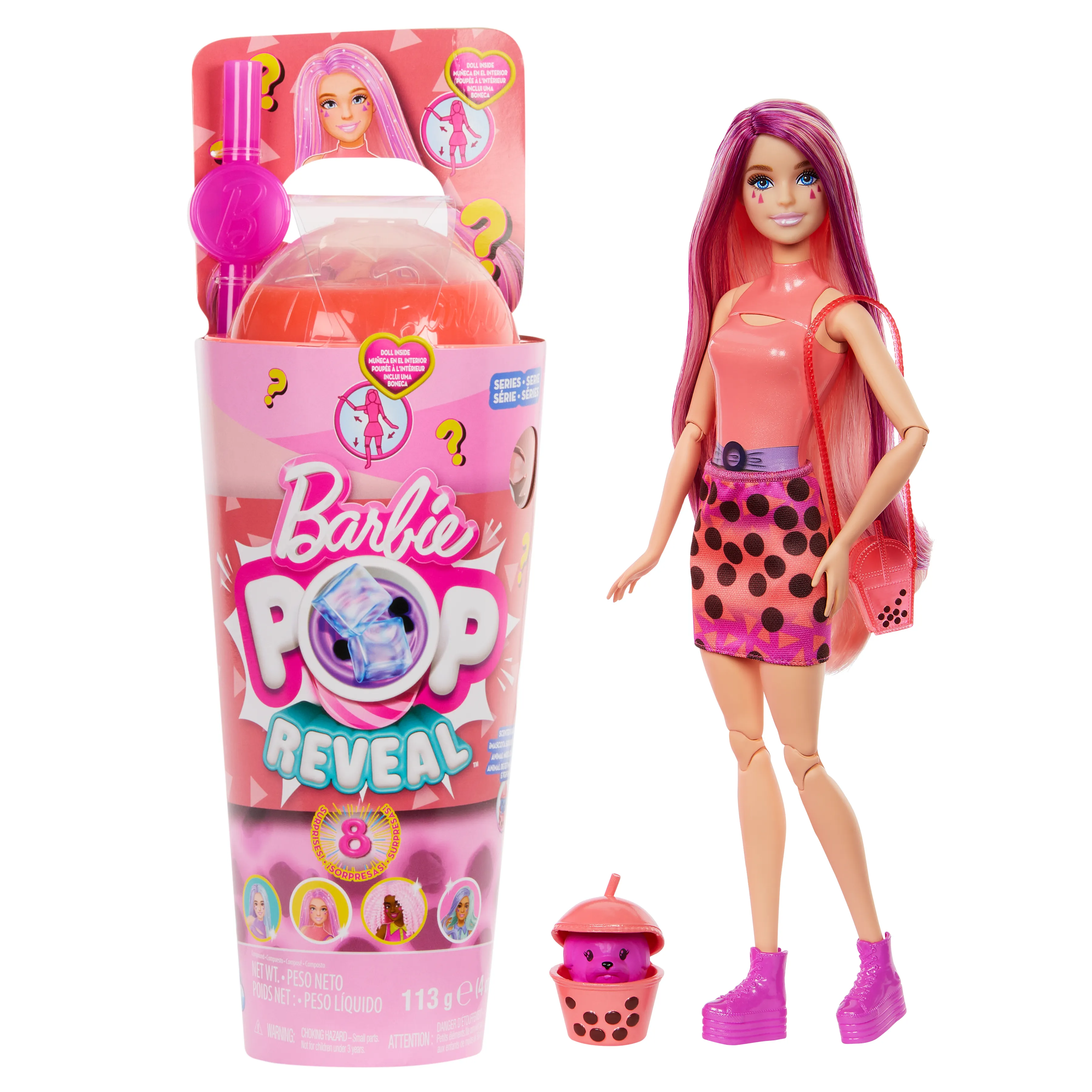 Mattel Barbie Pop! Reveal Bubble Tea Series - Mango Mochi, toy figure