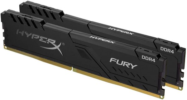 Kingston 32 GB (2 x 16 GB) HyperX Fury, DDR4 3200 MHz - minne, svart