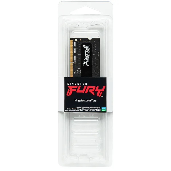 Kingston 8 Gt (1 x 8 Gt) Fury Impact, DDR4 2933MHz SO-DIMM, CL17 -muisti
