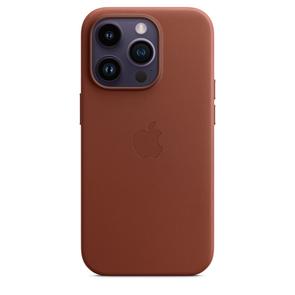 Apple iPhone 14 Pro, MagSafe - leather case, Umber