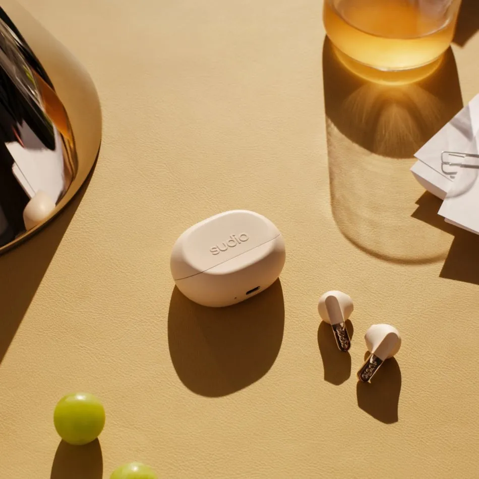 Sudio N3 Wireless Earbuds, Golden Sand Sudio N3 Wireless Earbuds, Golden Sand