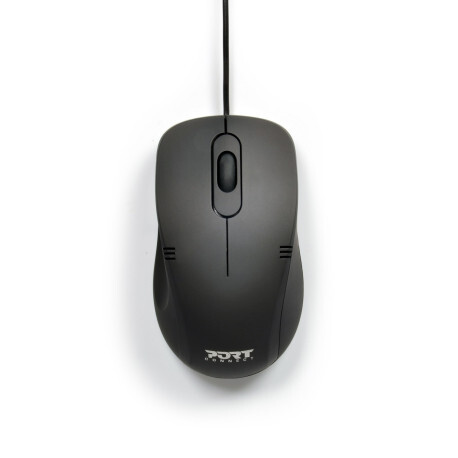 PORT DESIGNS Optical USB Pro Wired Mouse, Black