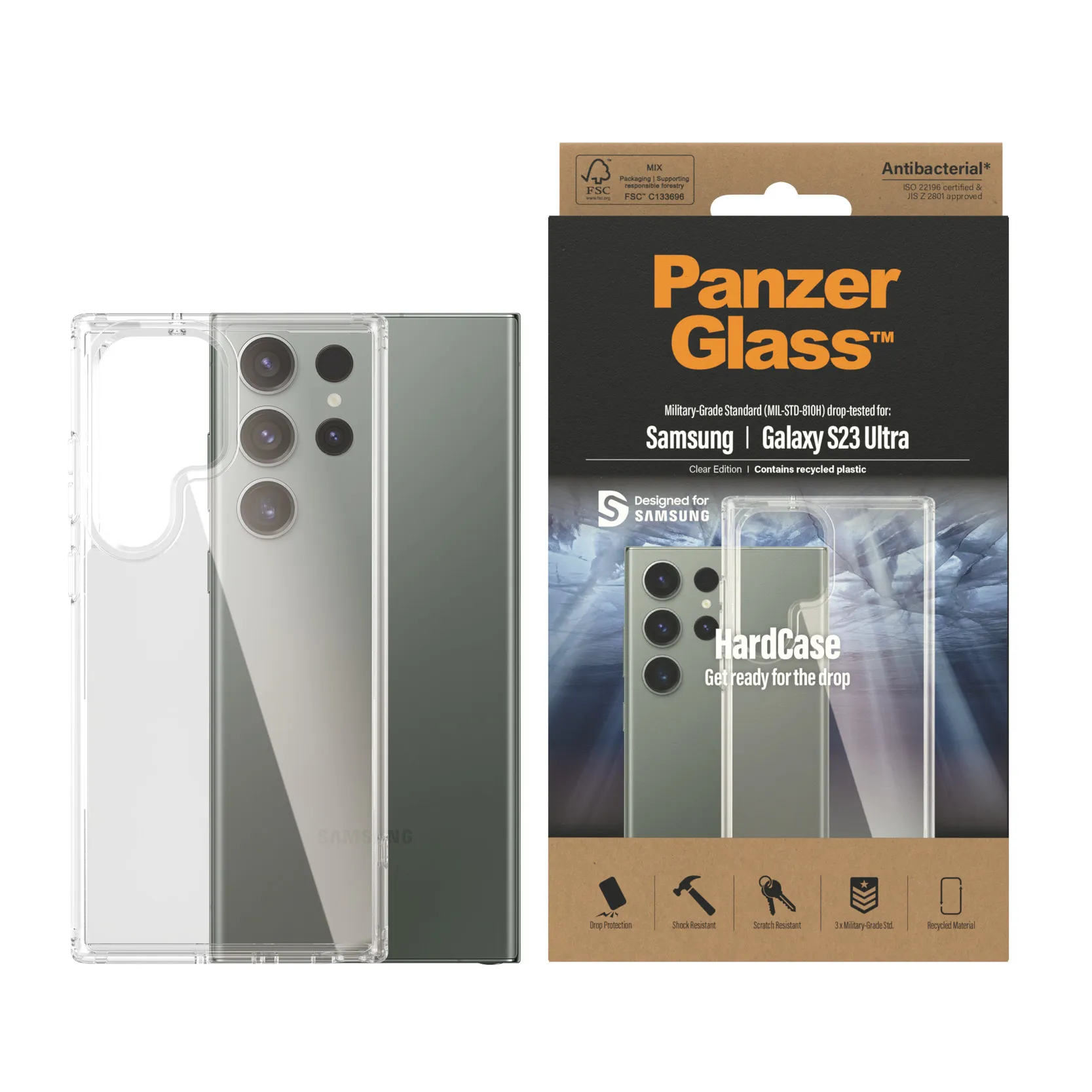 PanzerGlass Galaxy S23 Ultra HardCase, Transparent