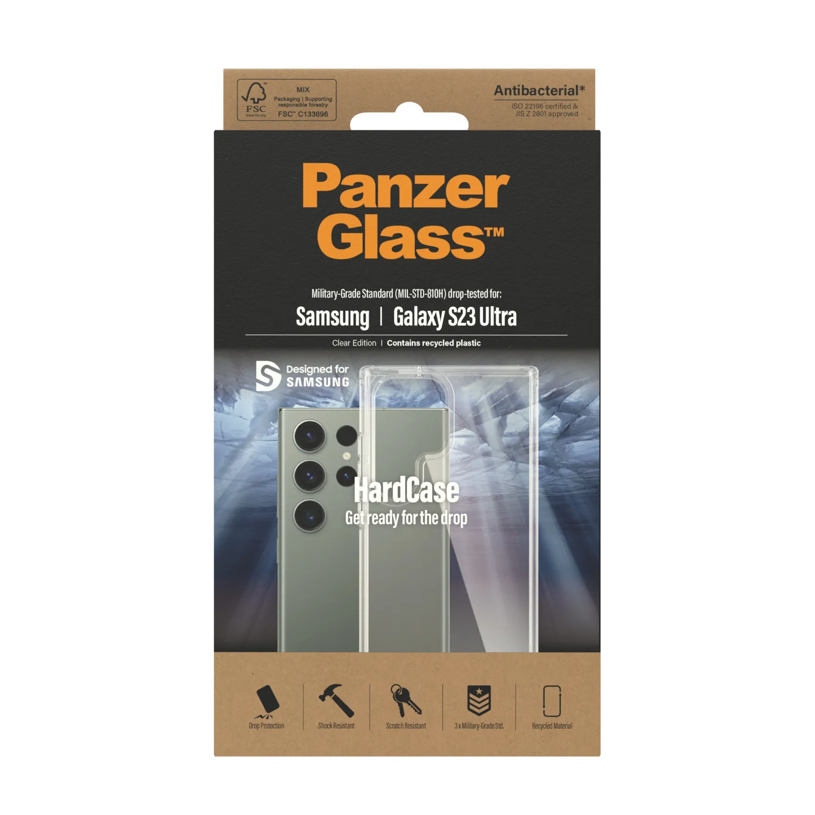 PanzerGlass Galaxy S23 Ultra HardCase, Transparent