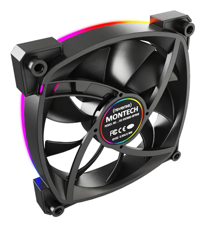 Montech RX PWM - Reverse, 120mm - case fan, black