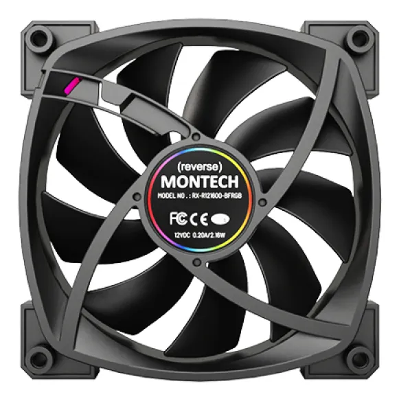 Montech RX PWM - Reverse, 120mm - case fan, black