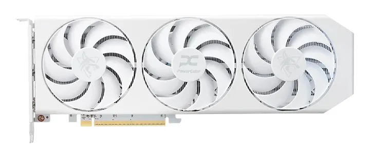 Powercolor Radeon RX 9060 XT MODEL 16GB - graphics card, White
