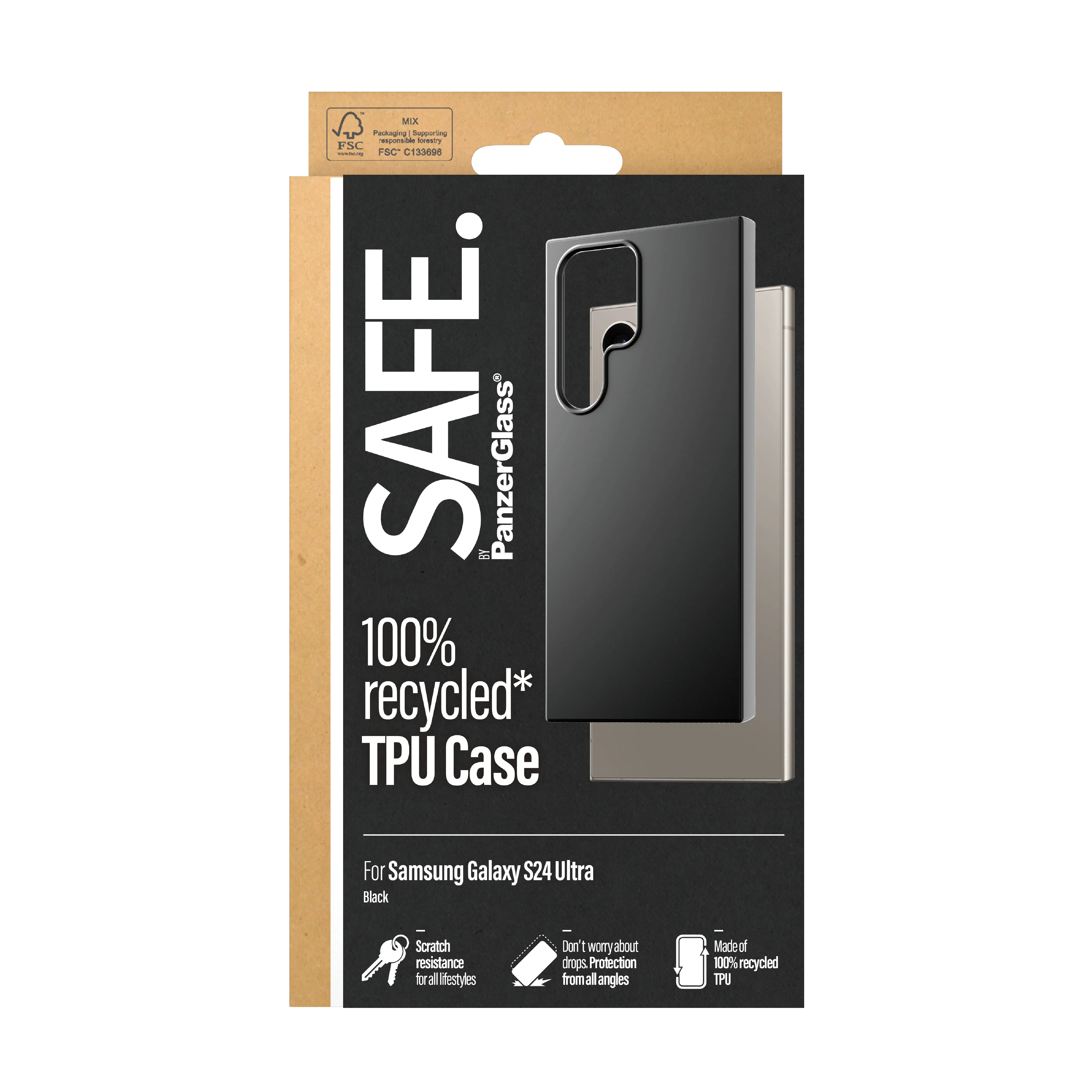 PanzerGlass SAFE Galaxy S24 Ultra -suojakuori, Black