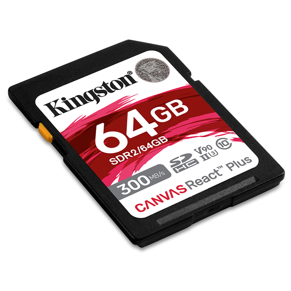 Kingston Canvas React Plus 64 GB SDXC UHS-II -minneskort