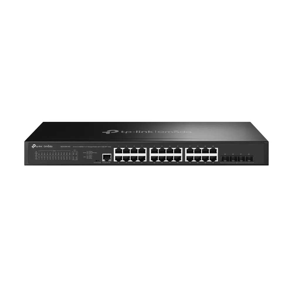 TP-LINK Omada 24-Port 2.5GBASE-T L2+ Managed Switch with 4x10GE SFP+ Slots