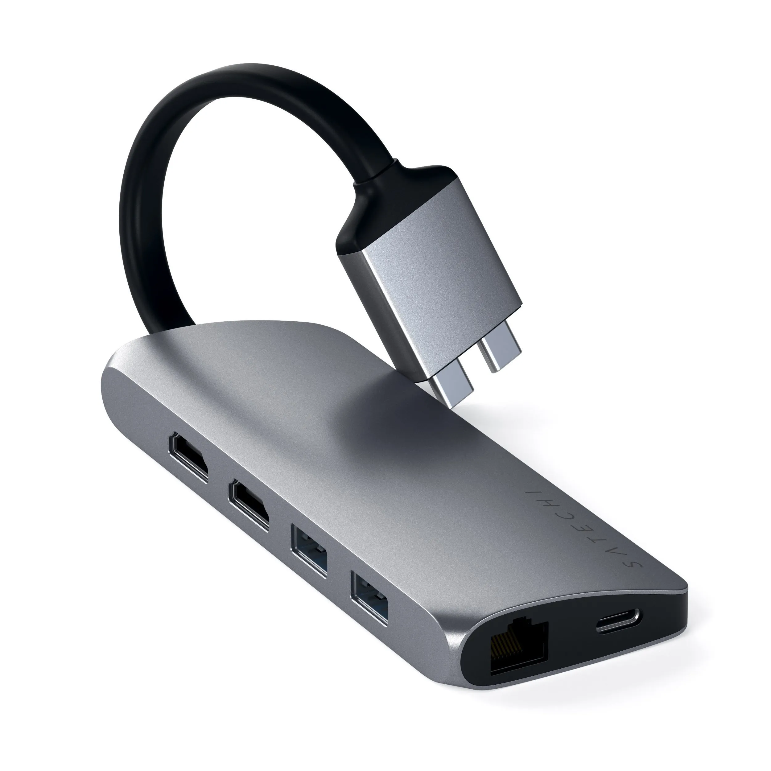 Satechi USB-C Multimedia Adapter Dual 4K HDMI Gigabit Ethernet