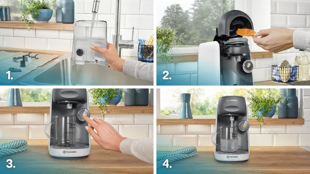 Bosch Tassimo Finesse -kapselikeitin, valkoinen