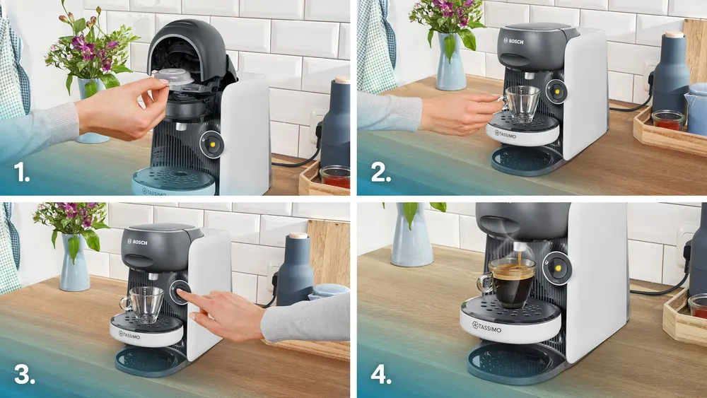 Bosch Tassimo Finesse -kapselikeitin, valkoinen