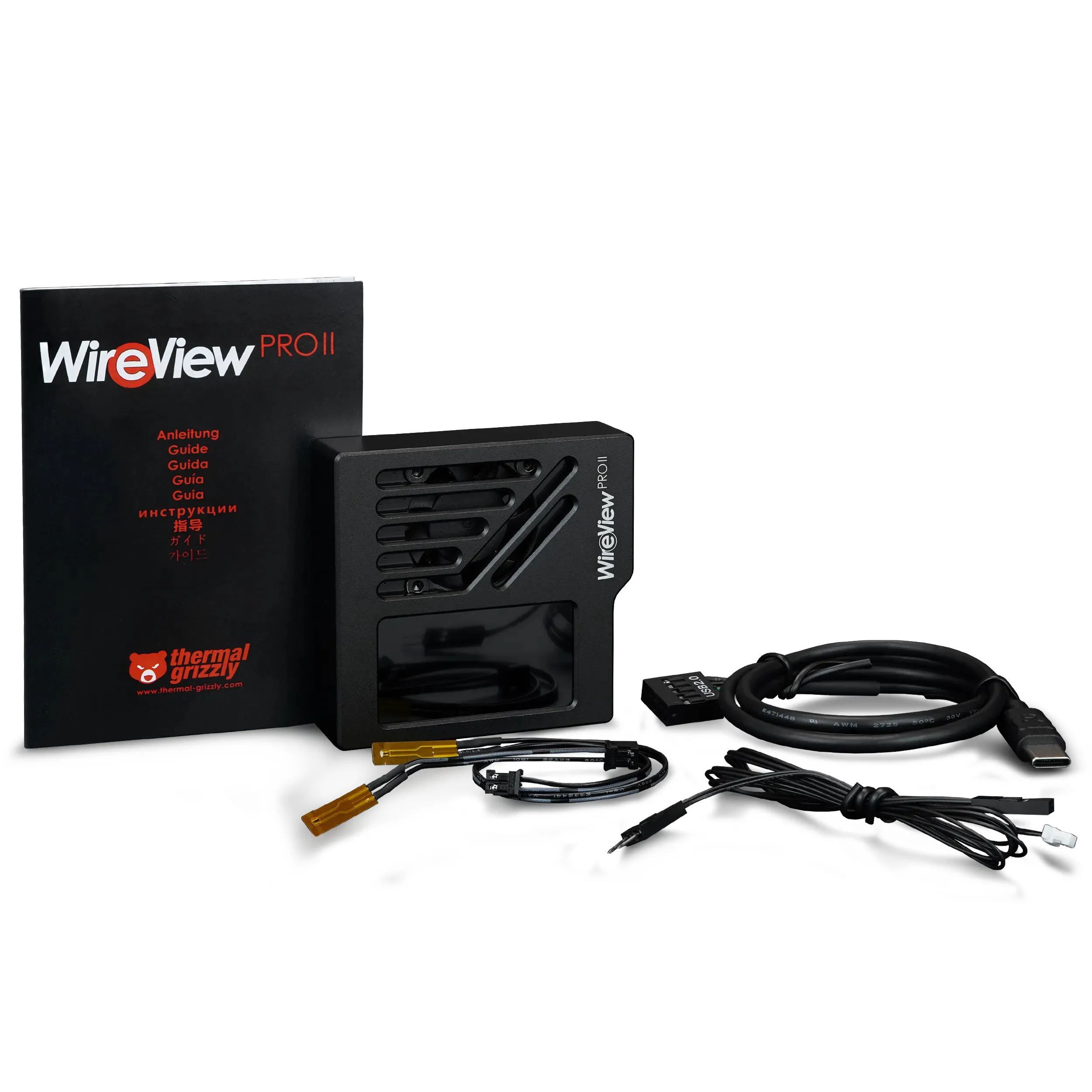Thermal Grizzly WireView Pro II GPU Power Monitoring Adapter, 12V-2x6 Normal, 90&deg;