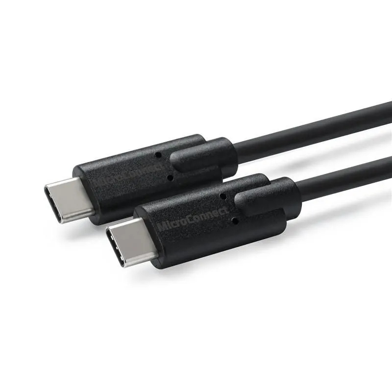 MicroConnect USB-C kabel, 100 W, 0,5 m, svart