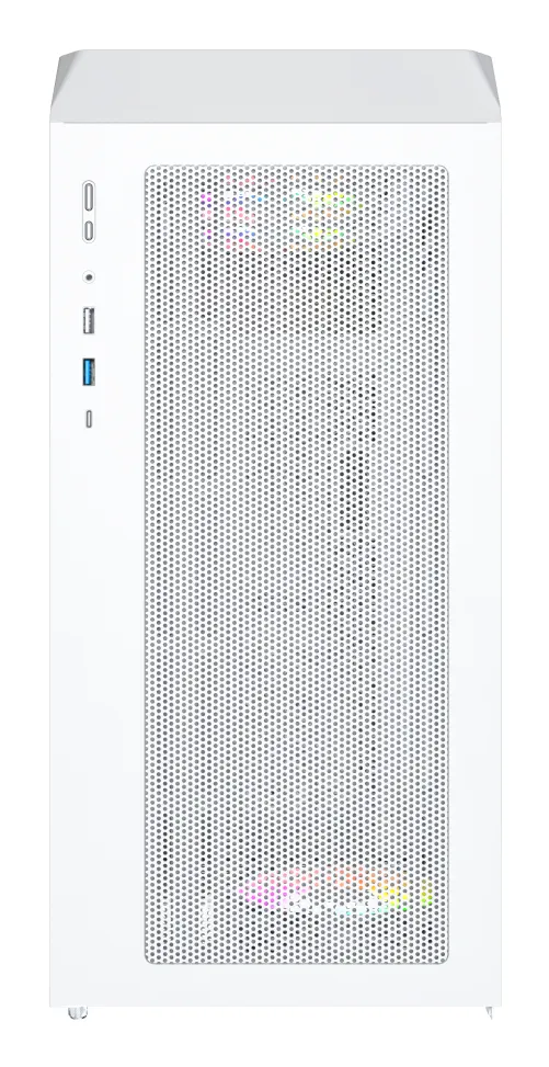 Montech X5M Micro-ATX Case, with RGB lighting, Black / White