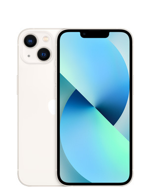 Renoverad iPhone 13 128 GB, stj&auml;rnglans (Mycket bra skick, nytt batteri)