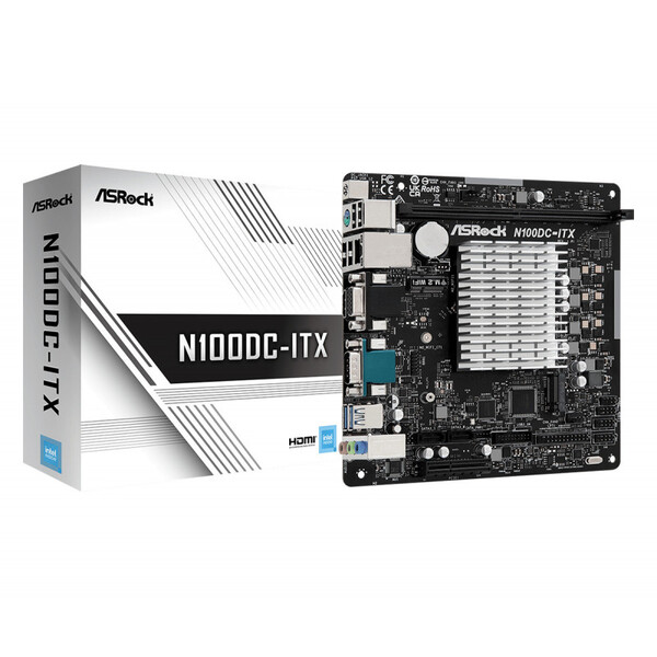 ASRock N100DC-ITX Intel N100 Mini-ITX-emolevy