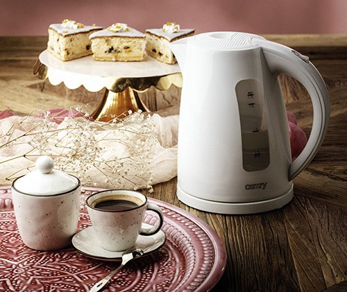 ADLER Camry CR 1255w kettle, 1.7L, 2000W, White