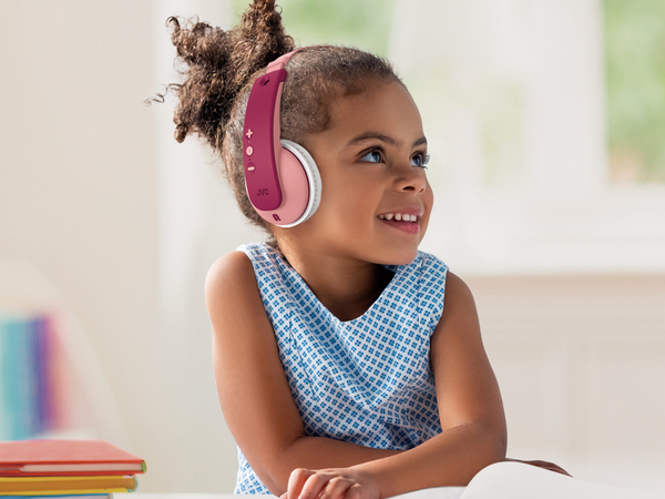 JVC KD10W Kids -langattomat kuulokkeet, pinkki