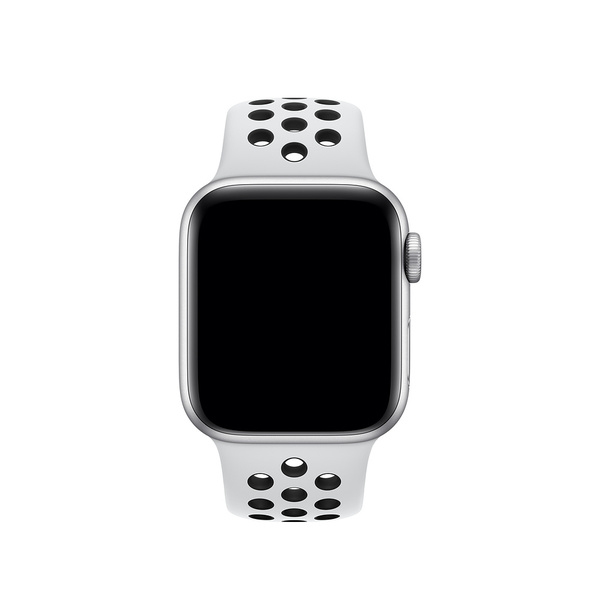 Apple Watch 40mm Pure Platinum/Black Nike Sport Band - S/M &amp; M/L