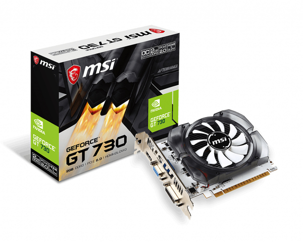 MSI GeForce GT 730 2GB - Graphics card